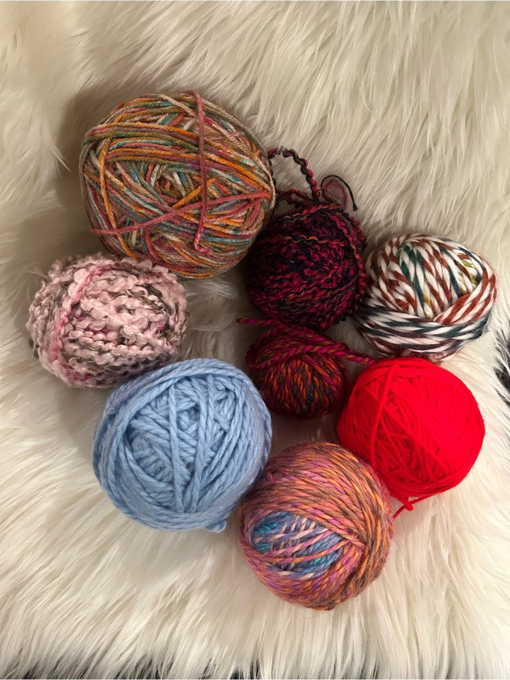Assorted Colorful Yarn Balls - Multicolor Pack